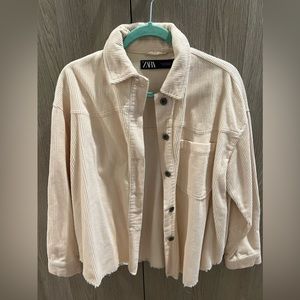 zara cream jacket